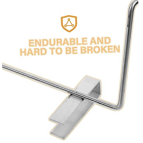 IMIKEYA Tool Stand Clothes Hanging Rack Stand Beekeeping Perch Beehive Frame Perch Honey Frames Stainless Steel Beekeeping Tools Holder Silver Handle Metal Beehive Shovel Bee Frame
