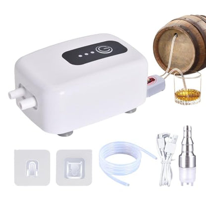 Auto Wine Siphon, Self Priming Transfer Pump, 4.57x2.76in Bottling Tool with Food Grade Build, Brewing Kit, Beverage Pump with Detachable Design, Liquid Transfer for Beer Cider