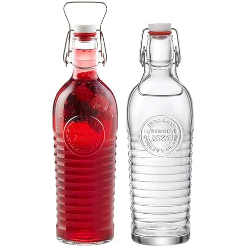 Bormioli Rocco Officina 1825 Swing Top Bottle - Clear, Set of 2