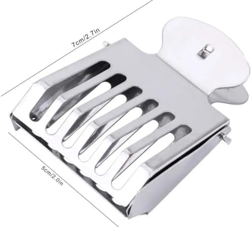 Generic Queen Bee Clip Cage,Stainless Steel Queen Cage, Beekeeping Tool Equipment Accessories 3 Pack