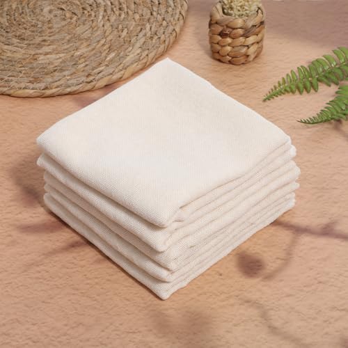 5 Pcs Straining Cloth, 23x23 Inch Cheesecloth for Cooking Steamer Cloth Reusable Cotton Cheesecloth Cooking, Canning, Steaming, Food Filter Cloths, Nut Milk, Cheese Making