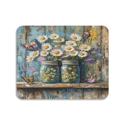 Butterfly Jars Dish Drying Mat for Kitchen Counter Highly Absorbent Coffee Maker Mat Heat Resistant Dish Rack Pad for Racks Sink Draining Utensils 19.7" x 15.7" - size: 19.7x15.7inch