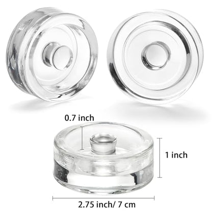 TOPZEA 9 Pack Fermentation Glass Weight with Easy Grip Handle, for Wide Mouth Mason Jars, Heavy Fermenting Lids, Pickling Canning Supplies Kit, Dishwasher Safe