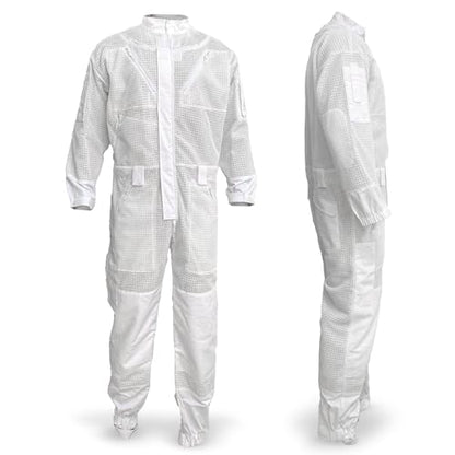 Pro Full-Length Beekeeper Suit for Men & Women, Ventilated Cotton Mesh, Protective Bee Keeper Suits for Hive Inspections - size: XXL-Tall