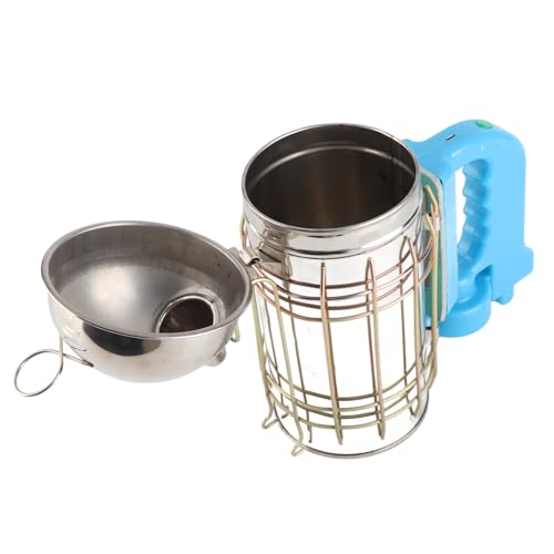 Beehive Smoker Stainless Steel Bee Smoker 25 X 25 Cm with Protective Heat Strong Motor Easy Operation for Beekeeping Honey Collection Beginners and Beekeepers