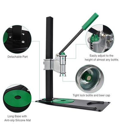 Kegging Tools Auto Lever Bench Beer Bottle Capper for Home Brew Keg Soda Capping,Bottle Sealer Home Brew Equipment