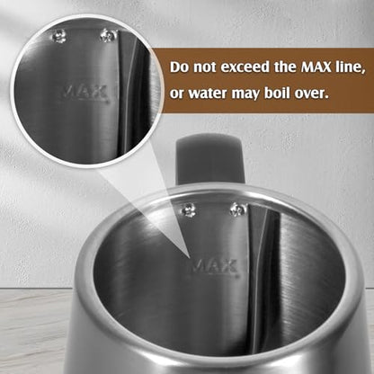1L Electric Gooseneck Kettle, Tea Kettle for Boiling Water, Gooseneck Electric Kettle for Coffee & Tea, Fast Boiling for Pour Over, Auto Shut-Off, Boil-Dry Protection, 360° Rotational Base - Silver - color: 1.0L Silver