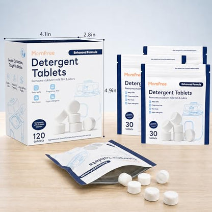 Solid Detergent Baby-Safe Tablets for All Baby Bottle Washer