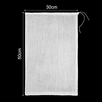 Boao 6 Pcs Soft Muslin Cloth 20 x 12 Inch Butter Muslin Bags, Suit for Straining Fruit, Butter, Wine, Milk Filter in Home