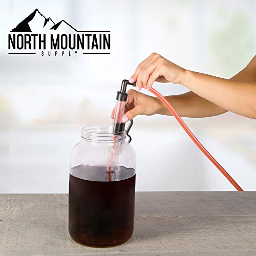 North Mountain Supply Quick Start Automatic Siphon - 24 Inches, With Bucket Clip, Butterfly Valve & Hose - color: Quick Start With Butterfly Valve & Hose, size: 24 Inches
