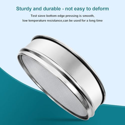 304 Stainless Steel Mesh Lab Sieve, 20 Mesh (0.9mm) Aperture Test Sieve, 7.9Inch(20cm) Diameter Economy Standard Analysis Sample Test Sieves for Industrial Laboratory Homes - size: 20Mesh(0.9mm)/Ф7.9in