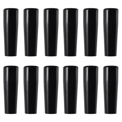 12 PCS Black Plastic Beer Tap Handle - Short Keg Handle for Bar Draft Kegerator Faucet, Fits Standard American Thread - size: 12pcs