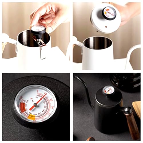 Milk Frothing Thermometer 2 Packs for Coffee Chocolate Cappuccino Frothy Milk Foam Stainless Steel Thermometer Latte Art Pen - color: Thermometer 2 Packs