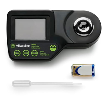 Milwaukee 0 to 50% Brix/Potential Alcohol Digital Refractometer - MA884