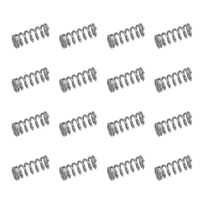 uxcell 50Pcs 304 Stainless Steel Compression Springs, 0.5mm x 4mm x 10mm Small & Tiny Pen Spring for Home Repair & DIY, Workshop & Industrial Use, (Silver Tone) - size: 4mmx10mm