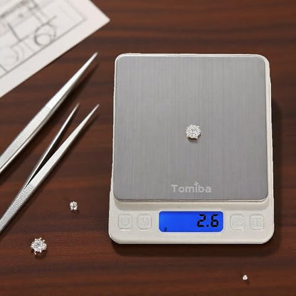 3000g Digital Touch Pocket Scale 0.01oz Resolution 2 AAA Batteries Included