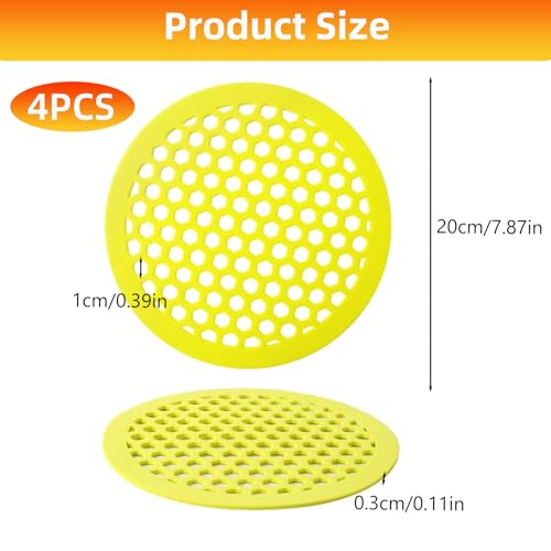 4 Pack Floating Bee Watering Station for Garden - 5mm Pollinator Waterer & Butterfly Feeder - Safe Bee Bath Island for Outdoor Yard Decor