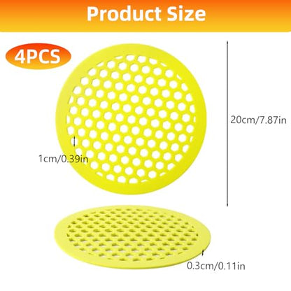 4 Pack Floating Bee Watering Station for Garden - 5mm Pollinator Waterer & Butterfly Feeder - Safe Bee Bath Island for Outdoor Yard Decor