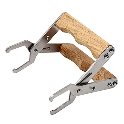 OhMill 2Pcs Beekeeper Hive Tools - Stainless Steel Hive Scraper & Spleen Lifting Clip for Beekeeping Accessories
