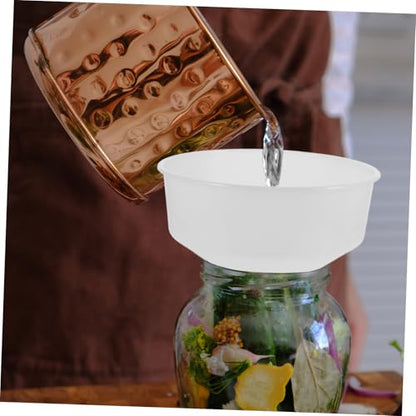 Large Wide Mouth Funnel for Liquid Transfer Reusable Funnel for Beer Oil Juice and Drinks Easy Pouring Kitchen Tool Versatile for Filling Bottles and Canning