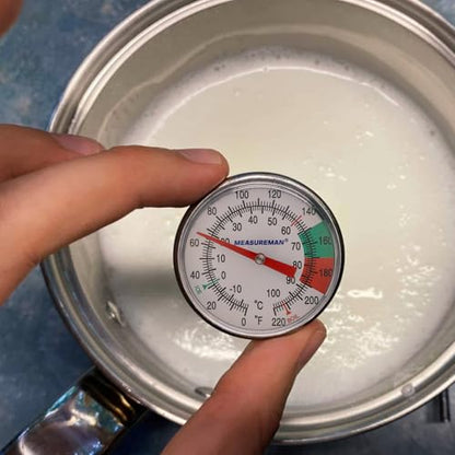 MEASUREMAN Instand Read 2” Dial 0~220℉/℃，Milk Thermometer，Milk Foam，Coffee Drinks Thermometer（2Pack） - size: 2 Pack