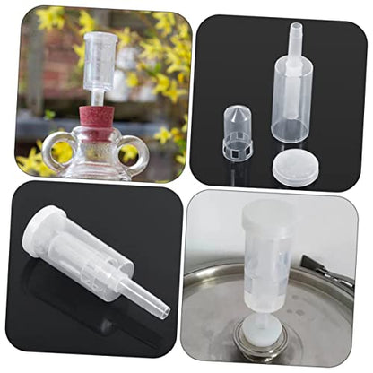 3sets Non-return Valves Air Lock Fermenter Valves Wine Brewing Kit Accessories