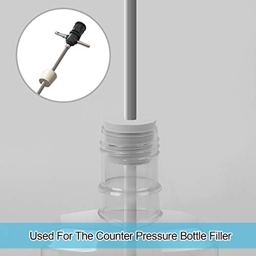 KEILEOHO 20 Pack Drilled Natural Rubber Stopper # 6, Solid Rubbers Stoppers Bungs, Rubber Stopper with 5/16 Inch Diameter Holes for glass jug, Carboy Tapered Bung