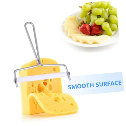 2pcs Stainless Steel Pastry Cutter Tool Cheese Knife for Kitchen Crinkle Slicer Multi Purpose Butter Scraper Easy Storage Design Efficient Cutting