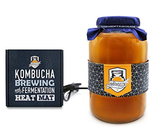 Kombucha Heater | Fermentaholics Kombucha Brewing and Fermentation Heat Mat | Keep Your SCOBY Happy and Productive By Brewing in The Proper Temperature Range
