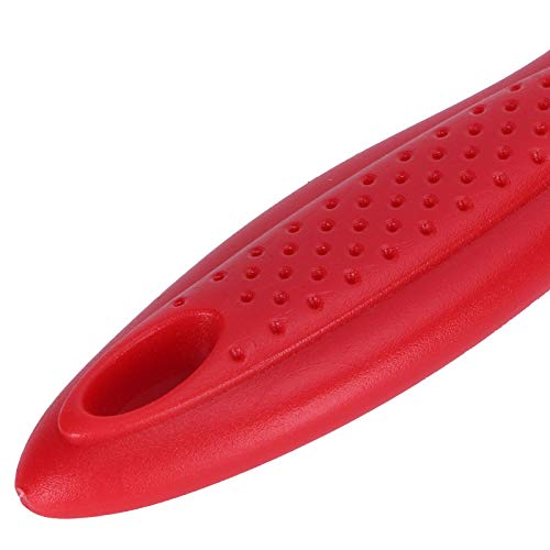 ZJchao Stainless Steel Bee Uncapping Fork with Plastic Handle Honey Scraper for Beekeeping Red