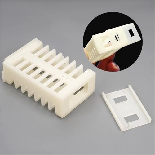 Queen Bee Cage 200pcs Beekeeping Queen Bee Rearing Cage Extension Bees Tools Anti Escape Cages Cup Plastic Cell Supplies Apiculture Equipment for Beekeeping Supplies