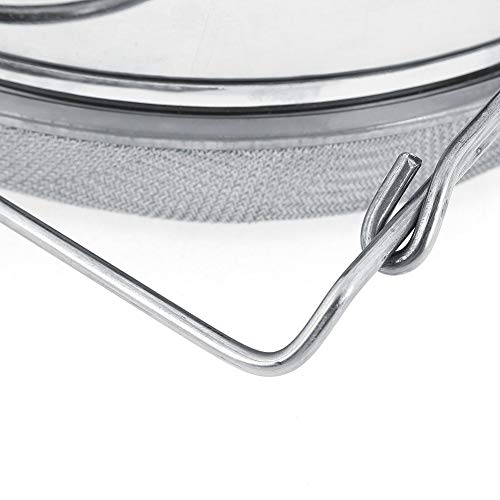 Stainless Steel Honey Strainer Double Sieve, for Honey Extracting, Bee Keeping Equipment Filter, for Most of Buckets, with Stretch Handle