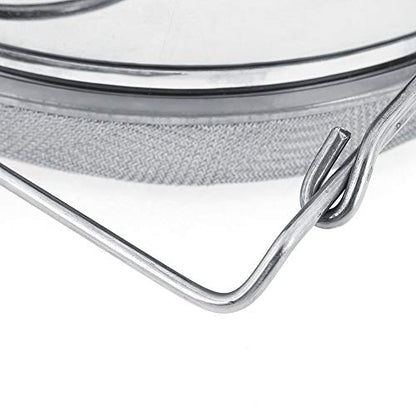 Stainless Steel Honey Strainer Double Sieve, for Honey Extracting, Bee Keeping Equipment Filter, for Most of Buckets, with Stretch Handle