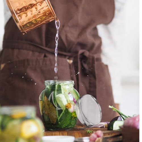 ABOOFAN Glass Fermentation Weight for Mason Jars 2.75 in Round Pickling Stone for Wide Mouth Mason Glass Jars Keeps Vegetables Submerged for Sauerkraut Kimchi Pickles 1 Pack