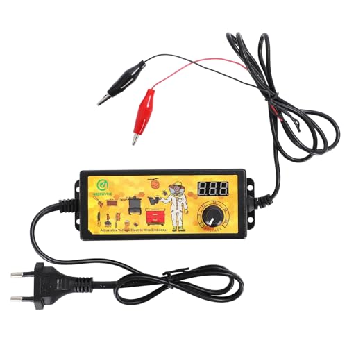 Adjustable Voltage 3-24V Beekeeping Electric Embedder Wax Wire Embedder Beehive Frame Embedder Beehive Installer Equipment for Wax Frames Beekeeping Tools