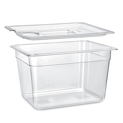 HOMENOTE Sous Vide Container 12 Quart With Lid,BPA Free Complete Accessories For Anova and Most Sous Vide Cookers,Anova Container Kit - color: Sous Vide Container-without accessories