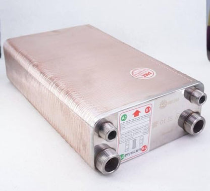 100 Plates SUS 304 Heat Exchanger Beer Wort Chiller Cooler Homerbrew