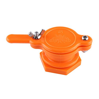 Plastic Honey Gate Valve, Honey Bucket Tap Extractor Beekeeping Bottling Tool Beekeeper Equipment(橙色)