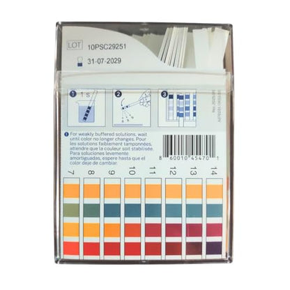 Universal pH Fix Indicator Strips 0-14, Quick and Accurate Result, 100 Bleed-Free Test Strip. Made in Germany. Safe, Easy pH Testing for Laboratory, Industrial, Professional, & Beginner Use
