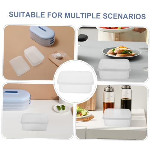 SOLUSTRE Crisper Box Airtight Bread Container Box Lid for Office Lunches Outdoor Picnics - color: Multi