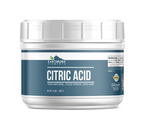 Earthborn Elements Citric Acid and Malic Acid Tub Bundle, Various Sizes, Food Safe, Candy Making
