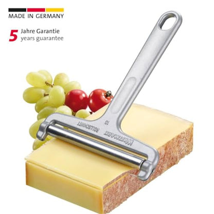 Westmark Wire Cheese Slicer – Stainless Steel Cheese Cutter with Adjustable Angle-Controlled Thickness, German Multipurpose Cheese Slicer for Gouda, Emmental, Edam