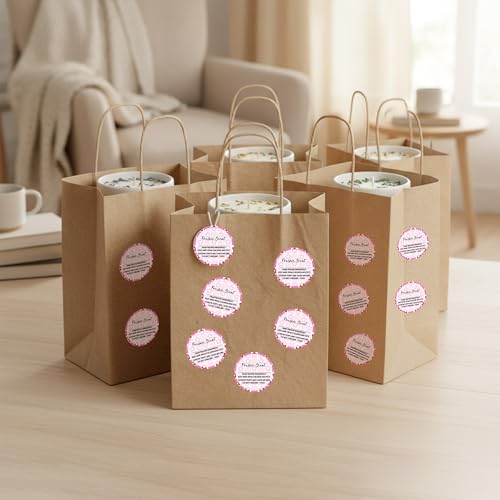 PANTIDE Freshiess Scent Care Instruction Stickers - 500 Count Car Freshie Warning Round Labels, Adhesive Roll Stickers with Line to Write Thermal Printed for Small Business (2 x 2 Inch, Pink Flower) - color: Freshiess Pink Flower