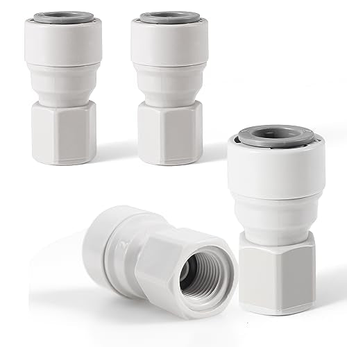 Corny Keg Ball Lock Quick Disconnect Push to Connect Fittings, Plastic Straight 3/8" OD Tube to 7/16" Thread Quick Disconnect Air Hose Fittings Durable Co2 Regulator Corny Keg Connectors - size: Push Lock Fittings