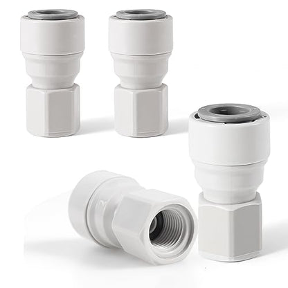 Corny Keg Ball Lock Quick Disconnect Push to Connect Fittings, Plastic Straight 3/8" OD Tube to 7/16" Thread Quick Disconnect Air Hose Fittings Durable Co2 Regulator Corny Keg Connectors - size: Push Lock Fittings