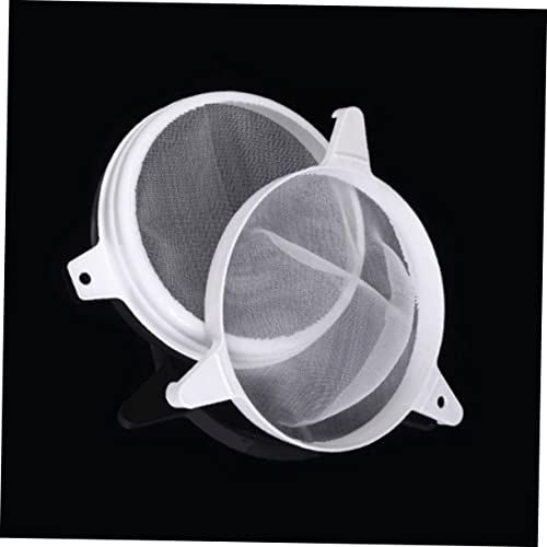 Cabilock 1pc Double Sieve Plastic Honey Strainer Beekeeping Supplies Fine Strainer Bee Keeping Tools Honey Filting Mesh