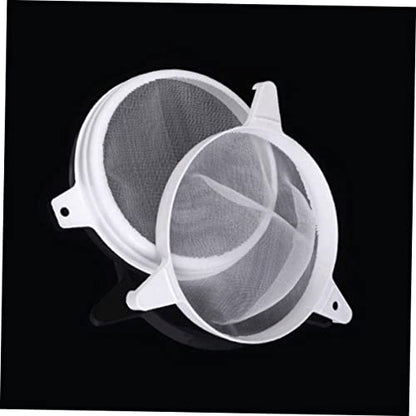 Cabilock 1pc Double Sieve Plastic Honey Strainer Beekeeping Supplies Fine Strainer Bee Keeping Tools Honey Filting Mesh