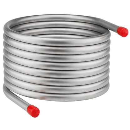 Vigorous Wort Chiller, 3/4" x 25 Ft Food Grade 304 Stainless Steel Coil, Water Chiller for Ice Bath Beer Brewing Tubing Coil, Stainless Steel Immersion Chiller - size: 3/4" x 25 Ft Wort Chiller