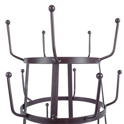 DII Metal Kitchen Storage Collection 3-Tier Mug Tree Stand, 9.5x12.75, Rustic Bronze - color: Rustic Bronze