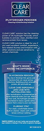 CLEAR CARE Cleaning & Disinfecting Contact Lens Solution, 12 Fl Oz, 2 Pack